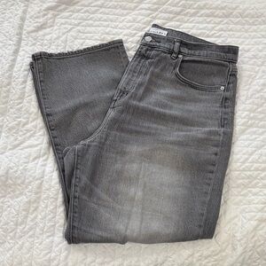 LOFT Charcoal Straight Leg Jeans